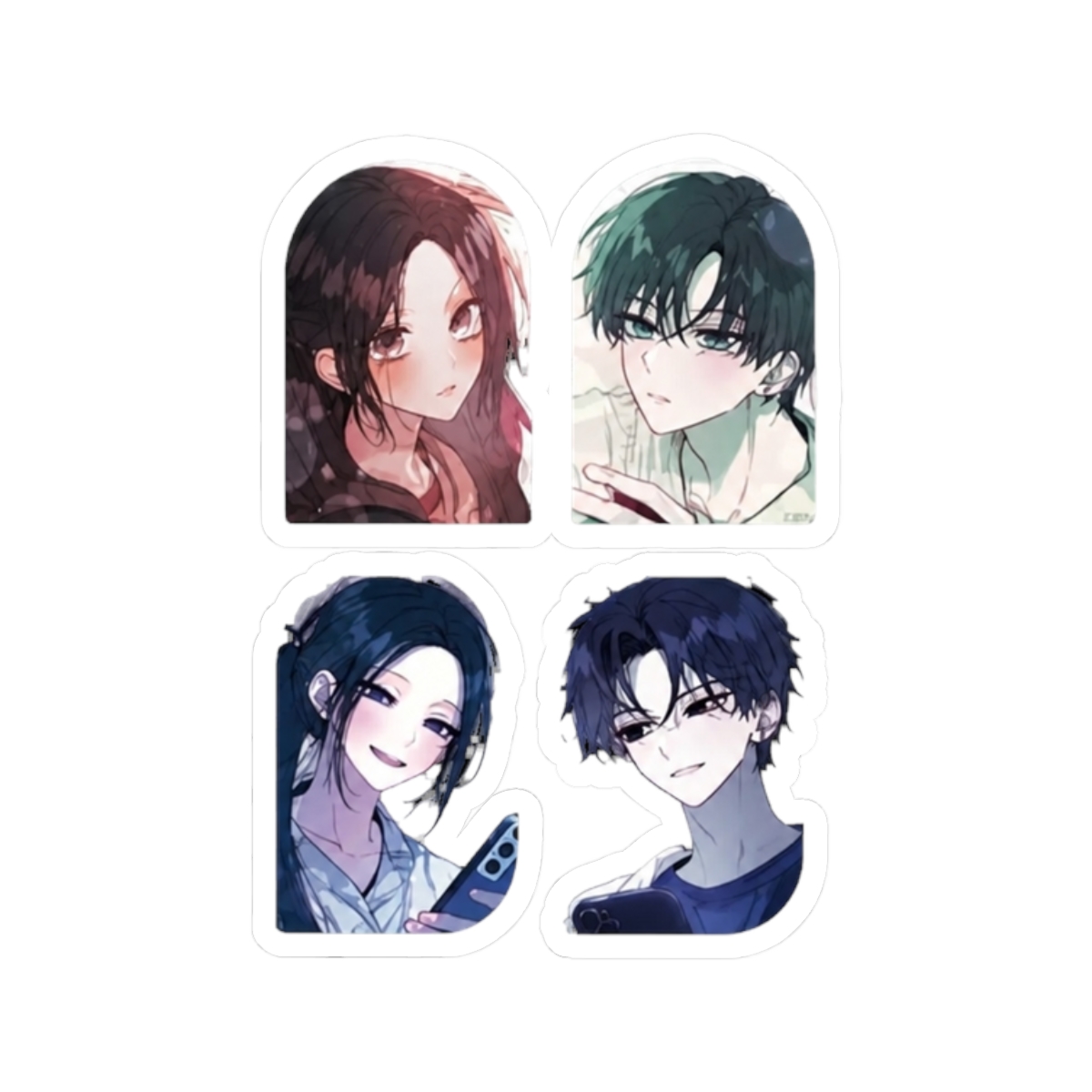 Our Guild Idol Pop-Up - LD Big Sticker Set | Webtoon Merch - alternate angle 3, merchandise